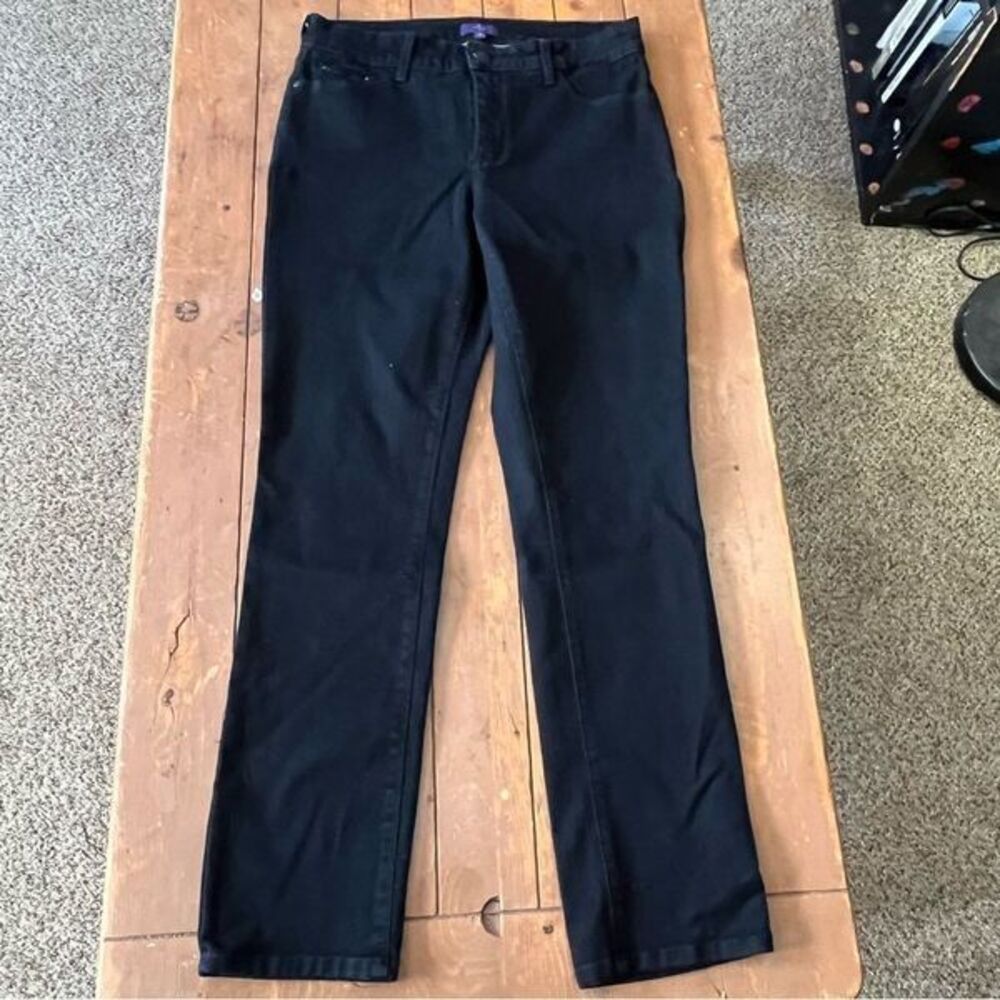 NYDJ Black Straight Leg Legging Jeans